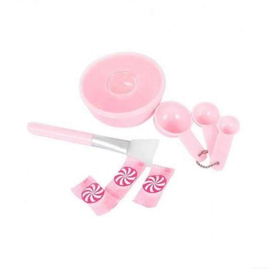 مجموعة وعاء للخلطات وقناع الوجه.