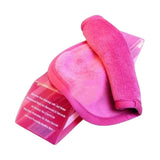 منشفة إزالة المكياج الوردية