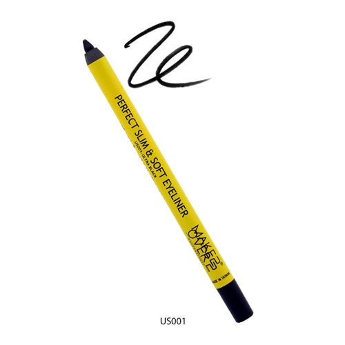 ميك اوفر22 قلم كحل لتحديد العين برفكت مقاوم للماء شديد السواد US001.