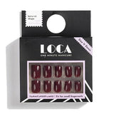 N3 لوكا اظافر صغير شكل طبيعي لون بني.