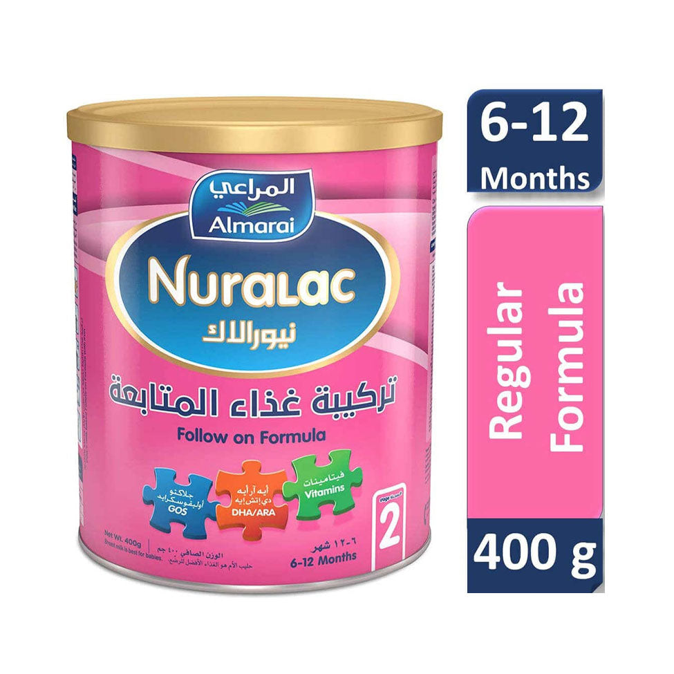 نيورالاك حليب أطفال رقم 2 لعمر 6 الي 12 شهر 400 جم