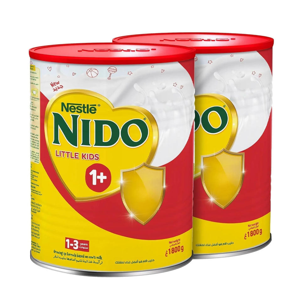 نيدو واحد بلس 1 - 3 سنوات عبوة مزدوجة 2×1800 جم | صيدلية.كوم.