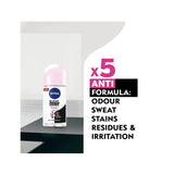 نيفيا رول للعرق انفيسيبل بلاك اند وايت