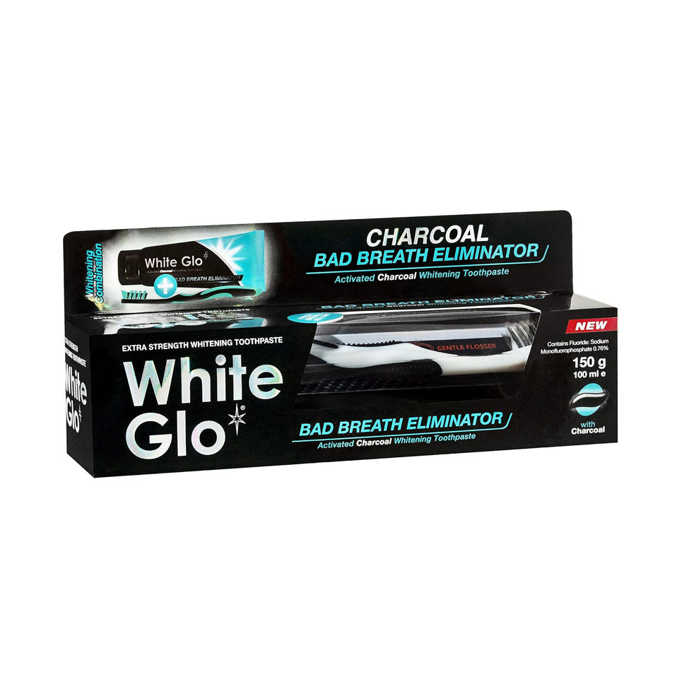 وايت جلو معجون بالفحم مبيض ومزيل لرائحة الفم