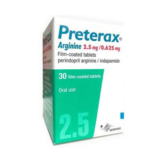 بريتيراكس 0.625 ملغ/2.5 ملغ 30 قرص |  صيدلية.كوم.