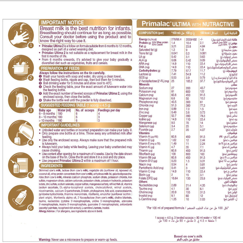 بريمالاك ألتيما حليب أطفال (2) 800جم |  صيدلية.كوم.