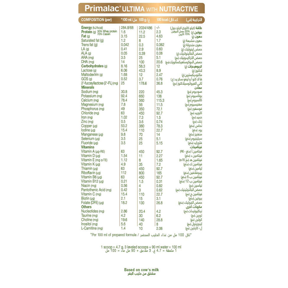 بريمالاك ألتيما حليب أطفال 3 حجم 400 جم |  صيدلية.كوم.