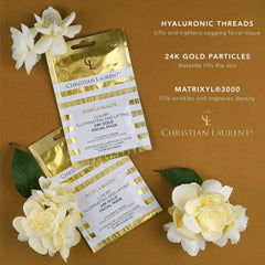 Christian Laurent Luxury Illuminating and Lifting 24k Gold Facial Mask 2 x 5 ml
