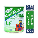 رونالاك حليب أطفال ال اف خالي من اللاكتوز 400 جم