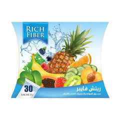 ريتش فايبر مسحوق الخضروات والفواكه الغني بالألياف 30 كيس.