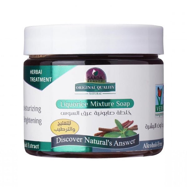 سعادة بيوتي خلطه صابونية عرق السوس 400 مل.