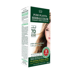 Herbal Color Permanent Hair Dye 7D Blonde 135 ml
