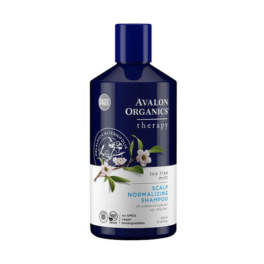 شامبو افالون أورجانكس لإنعاش فروة الرأس بالنعناع وشجرة الشاي