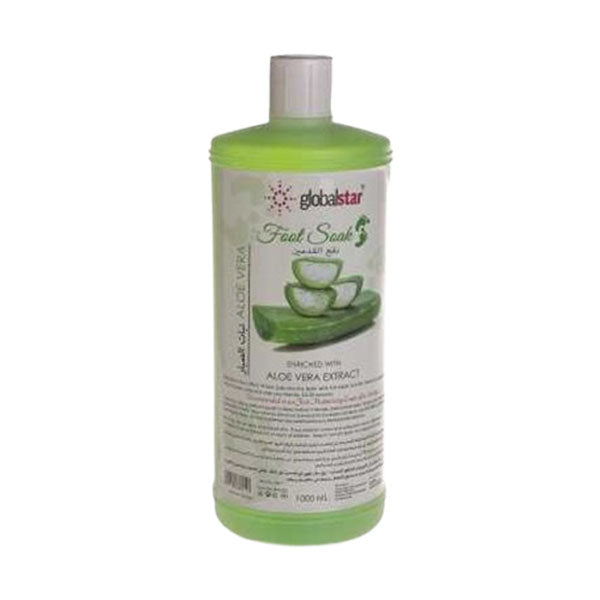 شامبو لنقع القدمين بزيت الصبار.