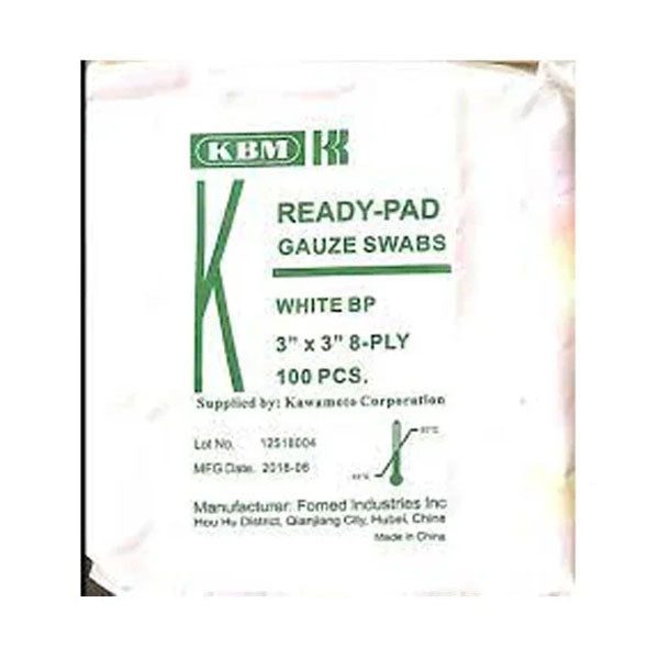 شاش طبي مقاس 3*3 - 100 قطعة.