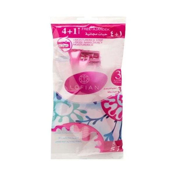 شفرات لوفيان للسيدات لإزالة شعر الجسم مكوّنة من 4+1 شفرات.