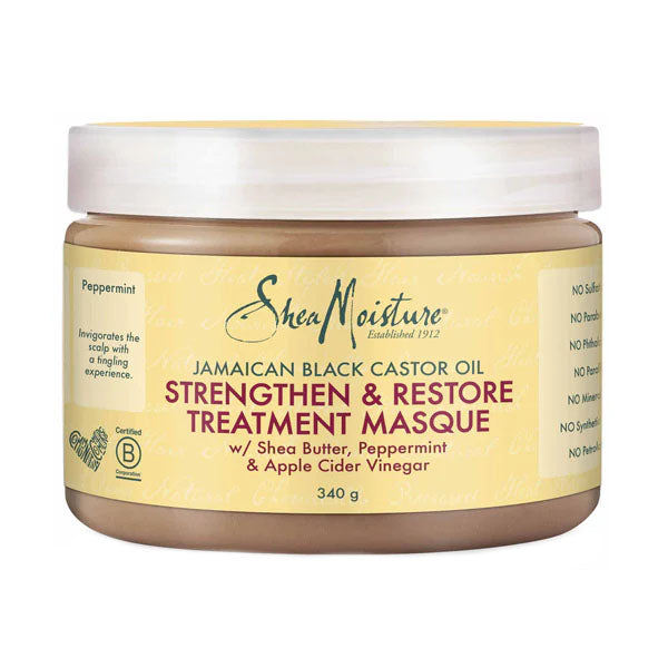 ماسك شيا مويستشر بزيت الخروع الأسود لتقوية الشعر