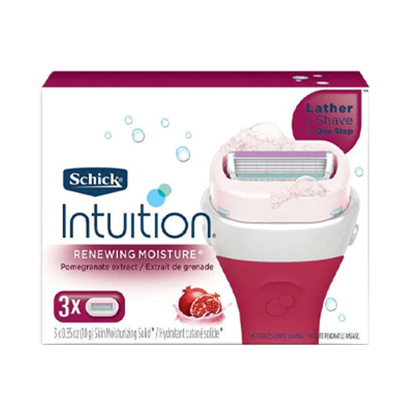 شيك انتويشن ملحقات موس الحلاقة بخلاصة الرمان - 3 قطع.