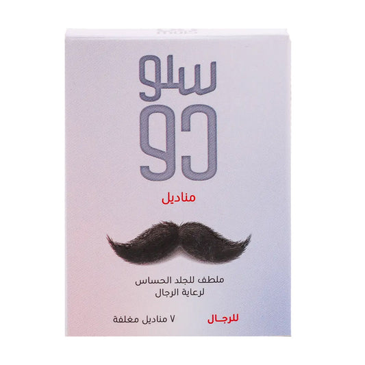 مناديل تأخير القذف للرجال 7 مناديل من سلو دو |  صيدلية.كوم.