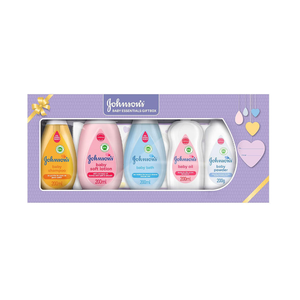 صندوق هدية مستلزمات الرضع من جونسون