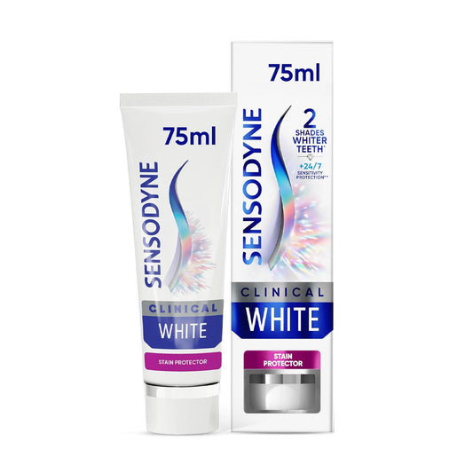سنسوداين معجون اسنان كلينيكال وايت حماية من البقع 75مل | صيدلية.كوم.