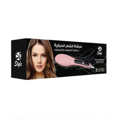 Style a thermal hair brush to smooth hair