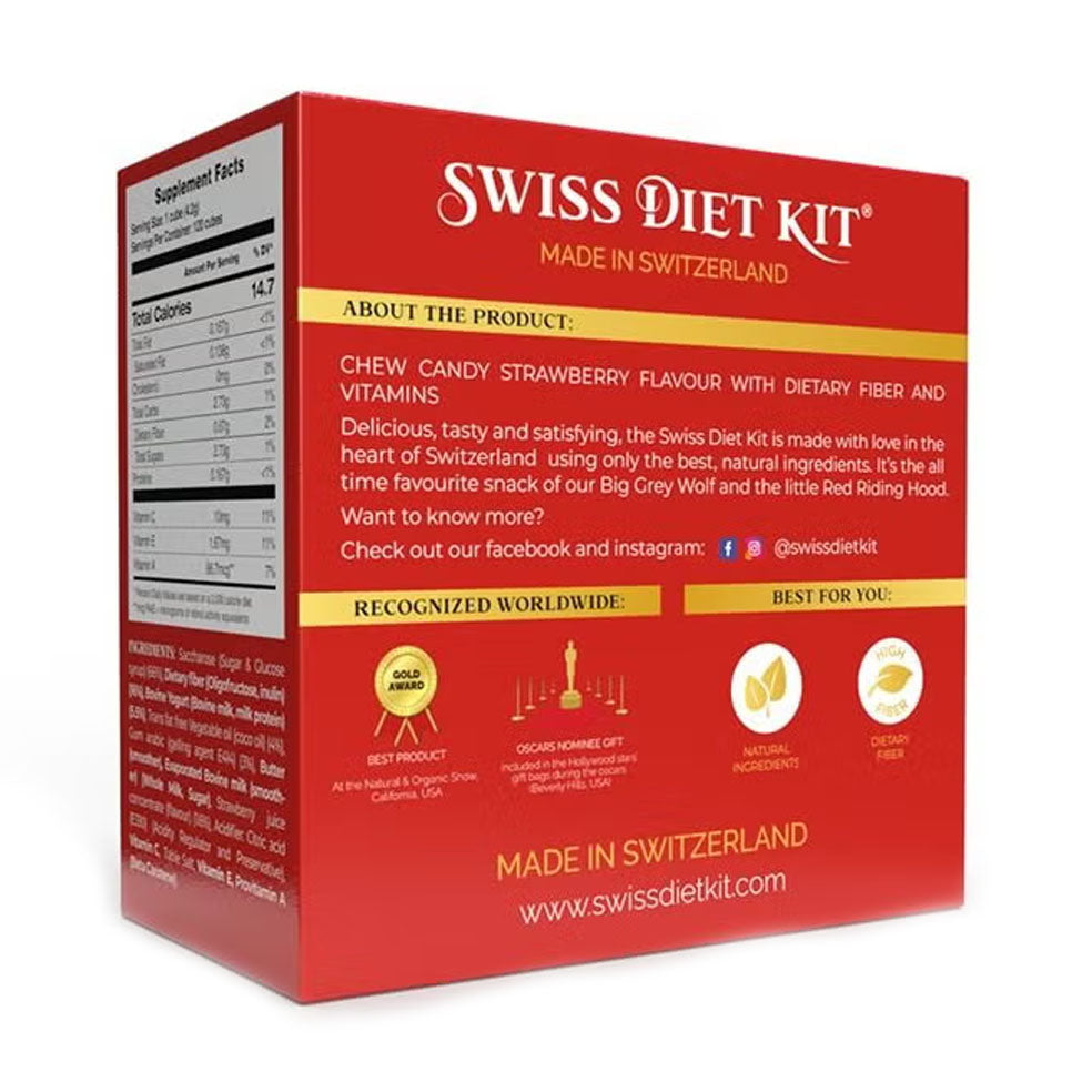 حلوى الحمية السويسرية بنكهة الفواكه - تقلل الشهية وتحسن الهضم