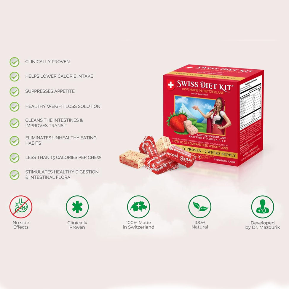 حلوى الألياف السويسرية للحمية - طعم لذيذ ونتائج فعالة