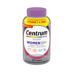 سنتروم فضي فيتامينات متعددة للمرأة 50+ عدد 275 قرص | صيدلية.كوم.