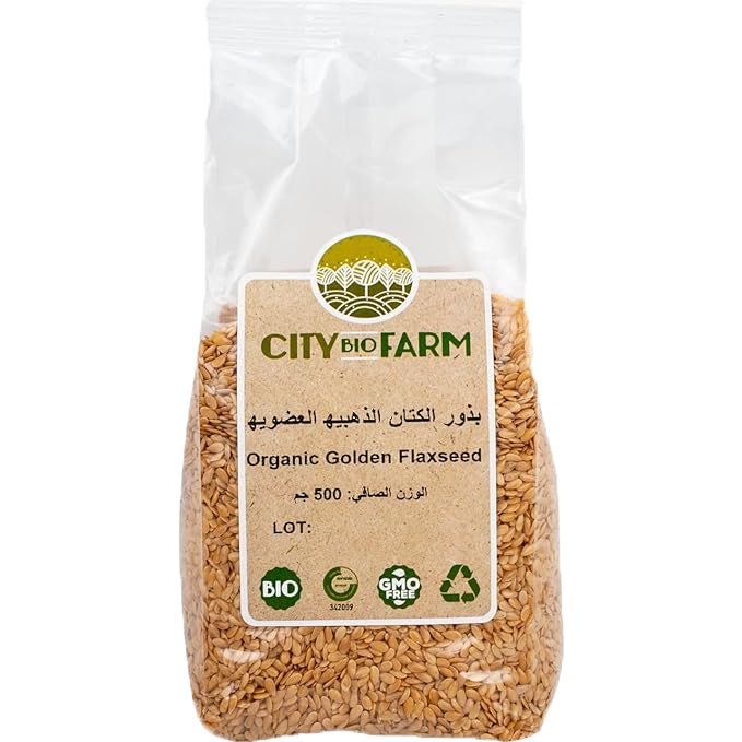 سيتي بيو فارم بذور الكتان الذهبية العضوية