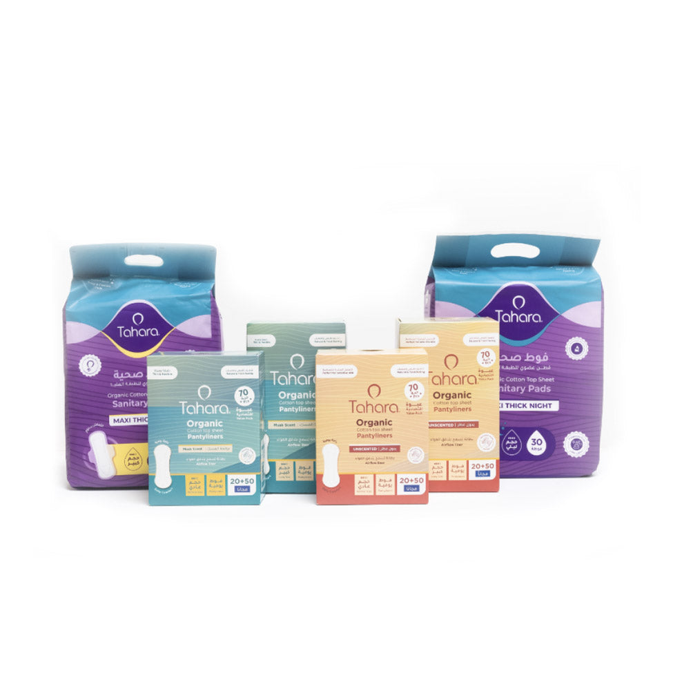 فوط صحية من قطن عضوي للطبقة العليا ماكسي كبيرة 30 حبة من طهارة |  صيدلية.كوم.