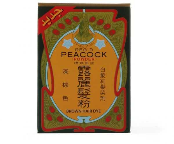 طاوؤس صبغه شعر 6 جم بني.