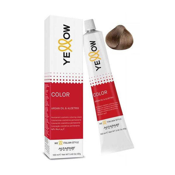 يلو صبغة شعر 7.1 اللون الاشقر الرمادي المتوسط 100مل.