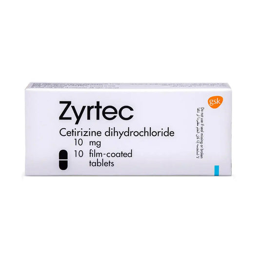 زيرتيك 10 مجم 10 اقراص