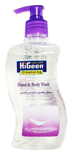 هايجين سائل غسيل اليدين و الجسم 500 مل -للبشرة الحساسة.