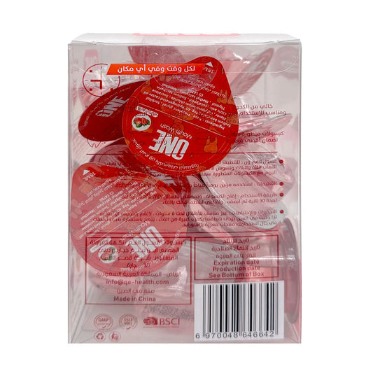 One Advanced Mouthwash Capsules Strawberry Flavor 20 Capsules 15 ml