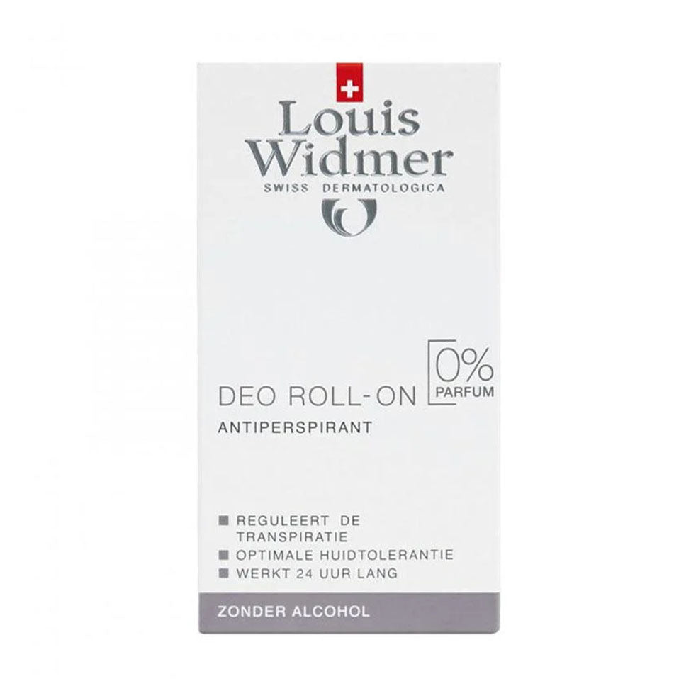 Louis Widmer Deodorant Roll On, Fragrance Free, Aluminum, 50 ml