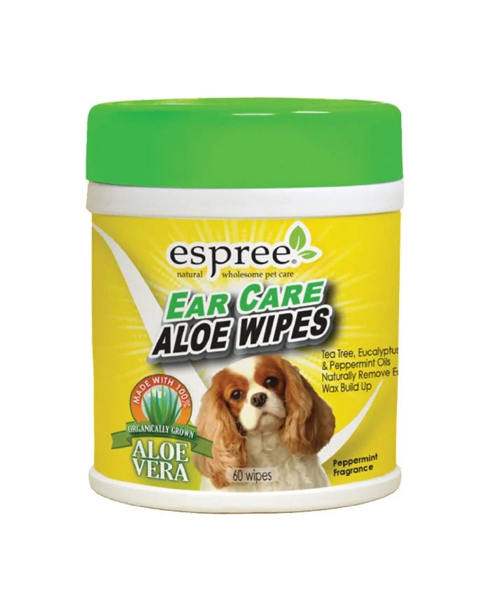 إسبري مناديل بالصبار للعناية وتنظيف الأذن بالنعناع للكلاب 60 منديل |  صيدلية.كوم.