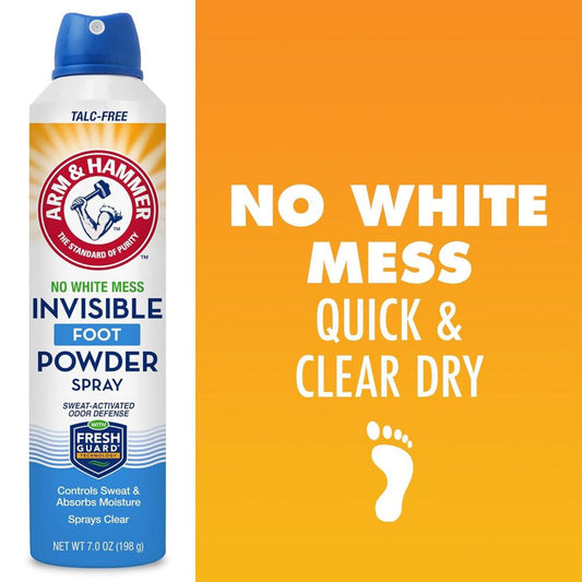 Arm & Hammer Invisible Foot Powder Spray 113 g