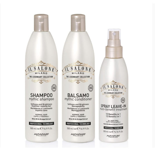 ال صالون طقم النعومه والترطيب (شامبو +بلسم+ليف ان )