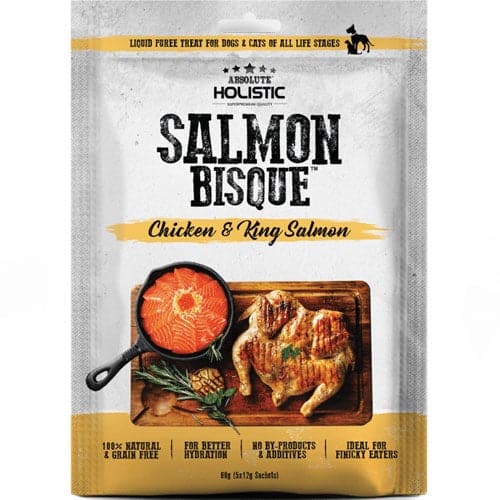 ابسولوت هوليستيك هريسة الدجاج والسلمون 5×12غ |  صيدلية.كوم.