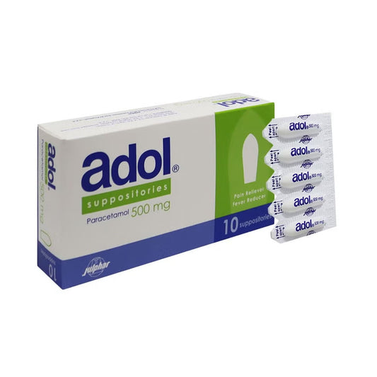 Adol 500 mg 10 Suppositories