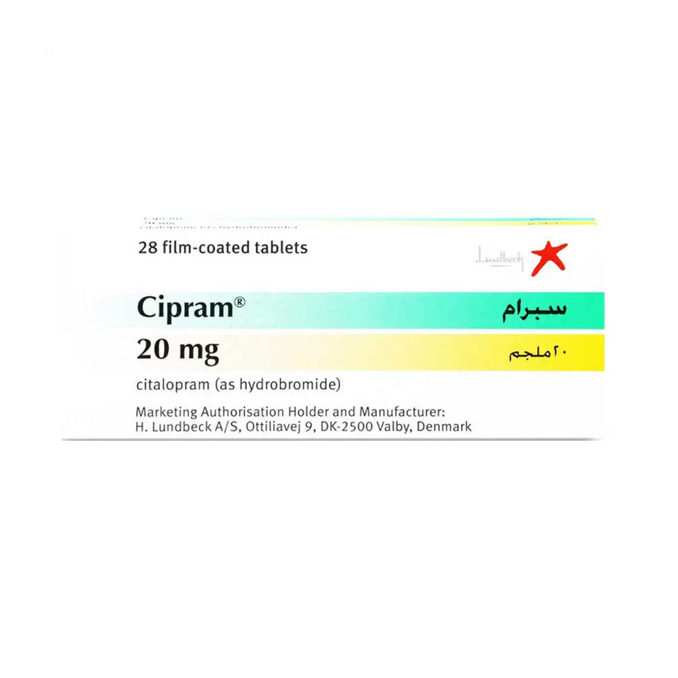 Cipram Antidepressant 28 Tablets - 20 Mg