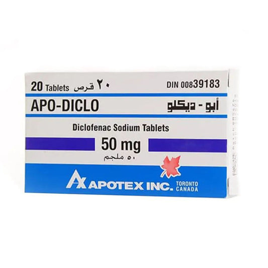 Apo-diclo 50 mg Tab 20's