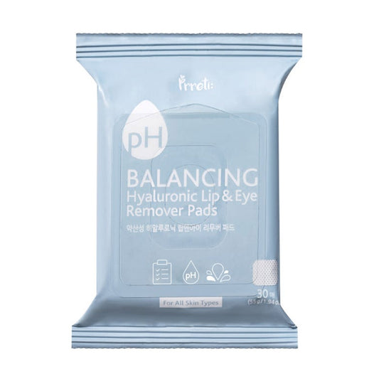 Prreti Balancing Hyaluronic Lip & Eye Remover Pads 15 Pads