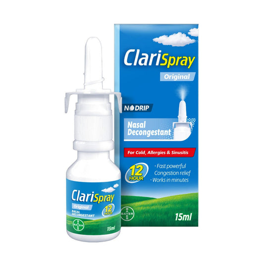 Clarispay Original Nasal Decongestant Spray 15 ml