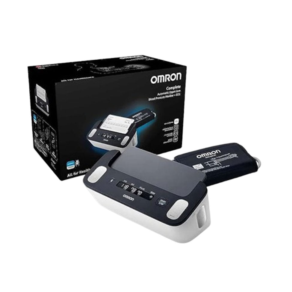 اومرون جهاز مراقبة ضغط الدم اللاسلكي الكامل للذراع العلوي + تخطيط كهربائية القلب |  صيدلية.كوم.