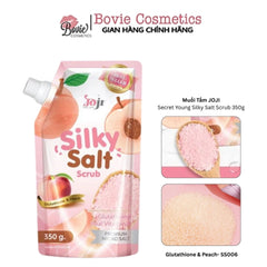 Joji Secret Young Silky Salt Scrub with Glutathione and Peach 350g