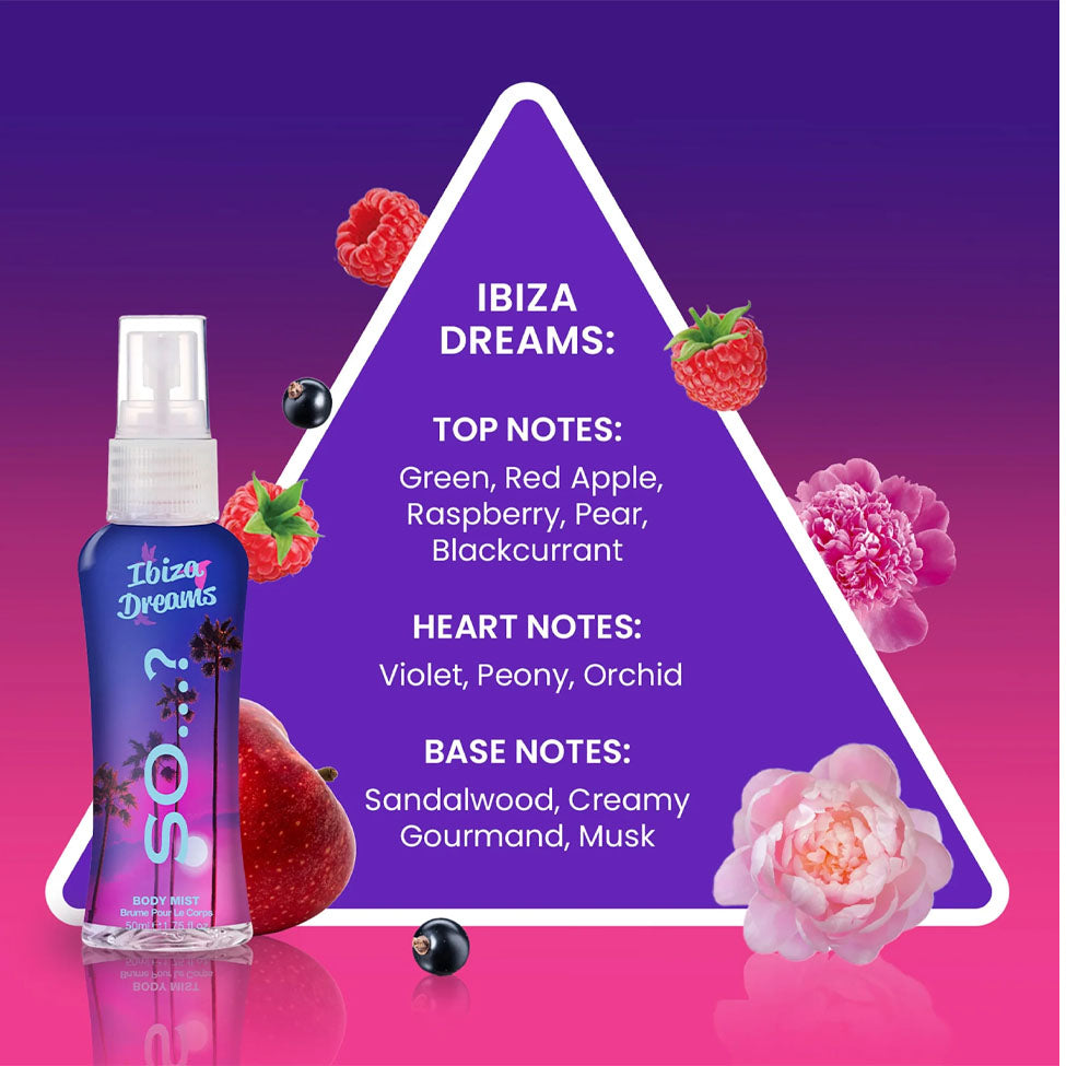Ibiza Dreams Body Spray Perfume by So 50 ml
