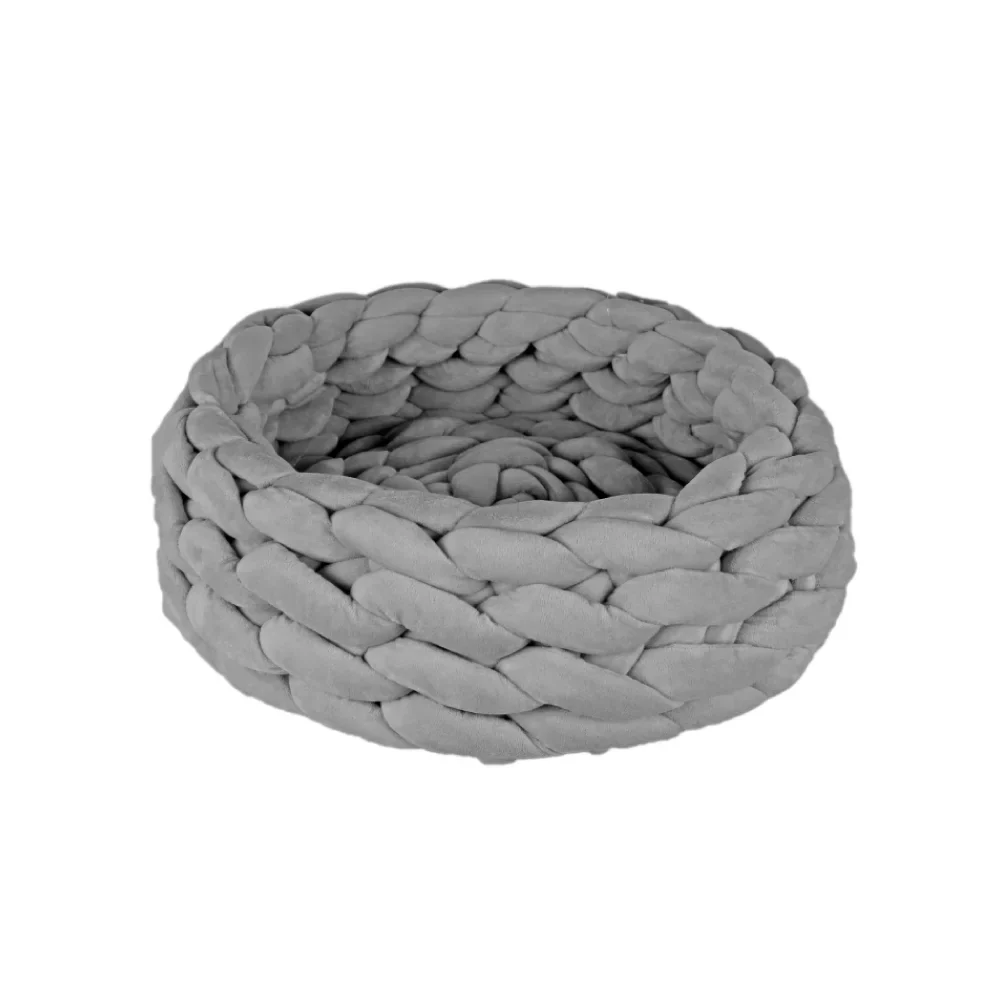 منتجات الحيوان سرير وافن اطار حديد دائري GREY |  صيدلية.كوم.